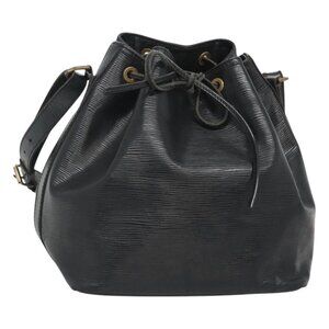 LOUIS VUITTON Epi Petit Noe Shoulder Bag Black